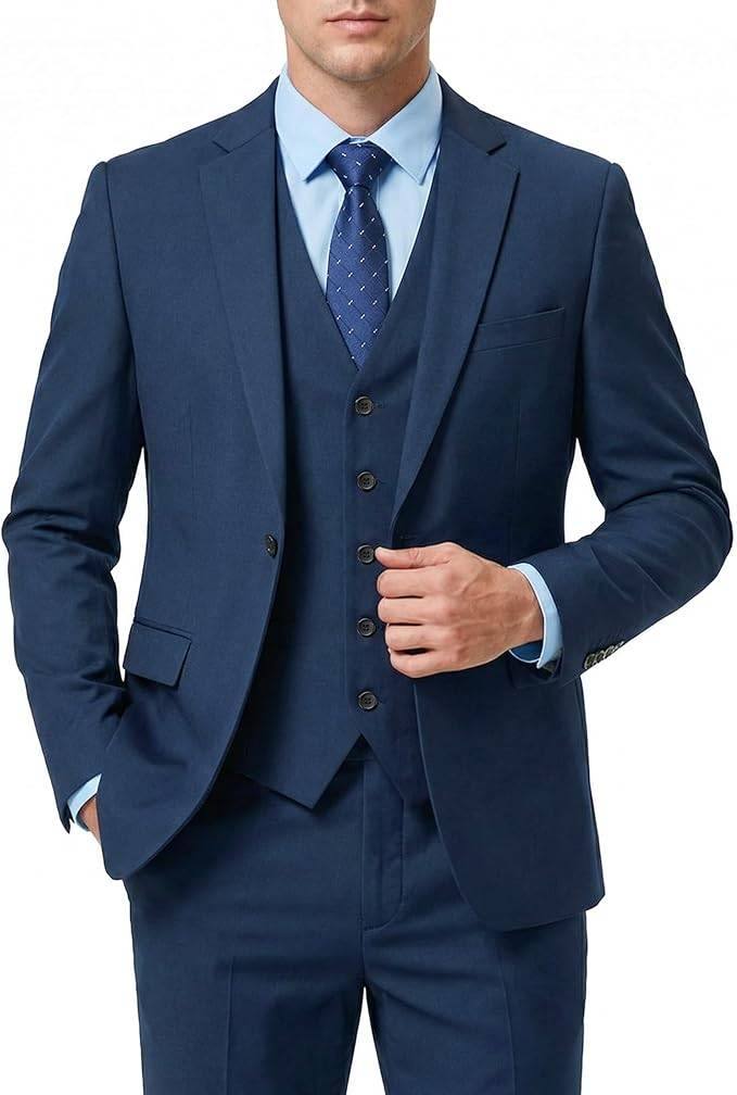Elegant dark blue suit for business meetings!!